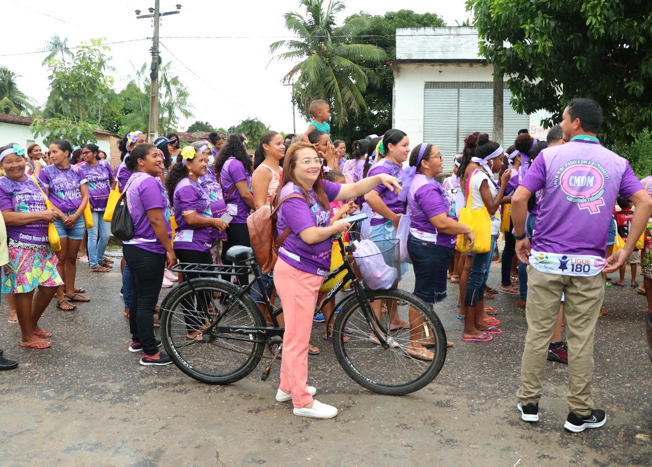 Semana marcada pela caminhada das mulheres centronovenses pelo fim da violência contra a mulher