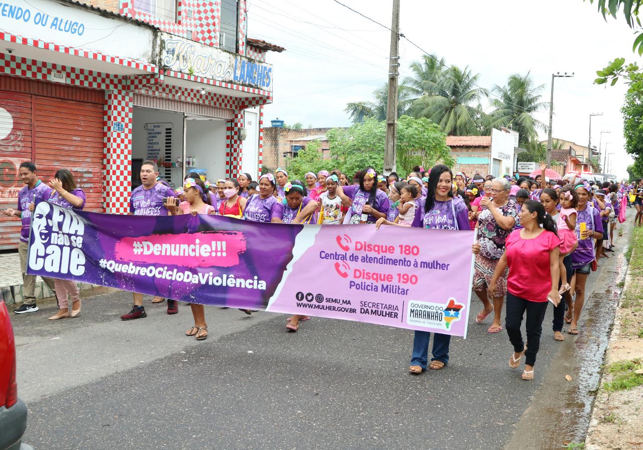 Semana marcada pela caminhada das mulheres centronovenses pelo fim da violência contra a mulher