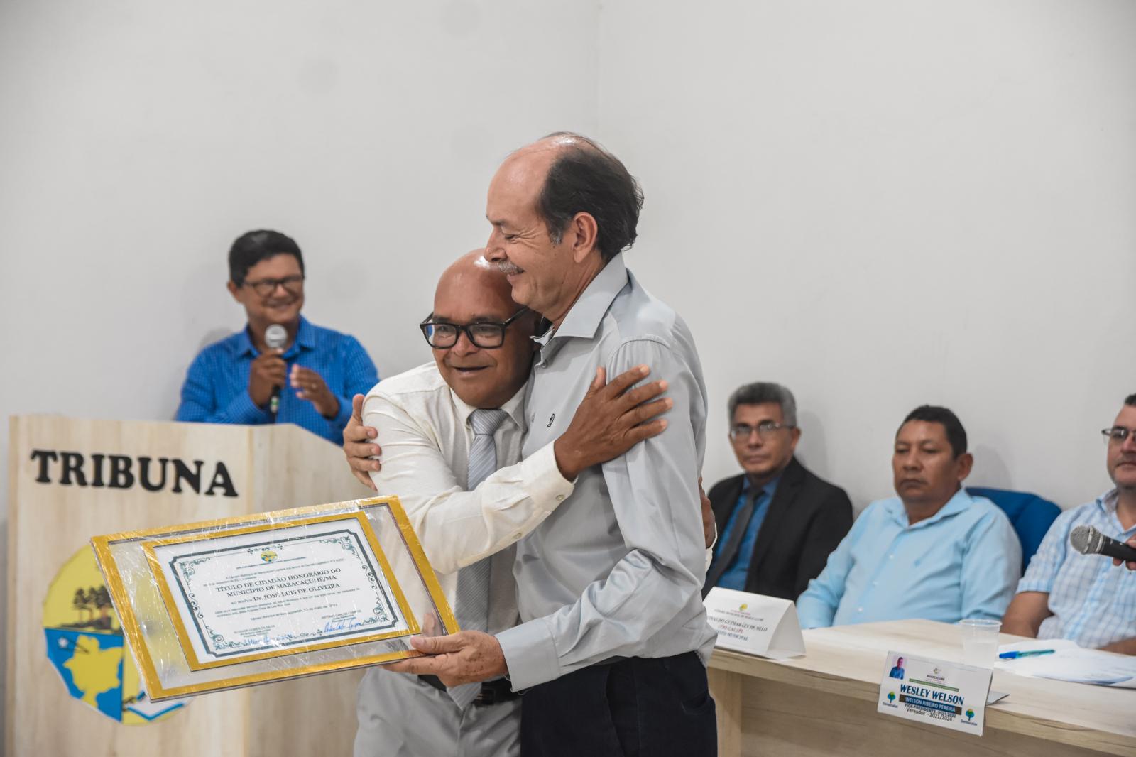 Dr. Zé Luis recebe Título Honorário de Cidadão Maracaçumeense