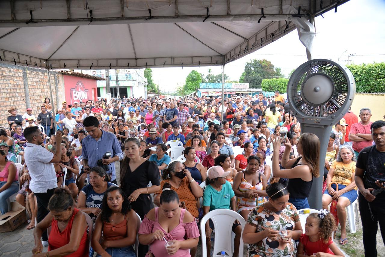 Junior Garimpeiro recepciona equipe do Governo do Maranhão com uma multidão