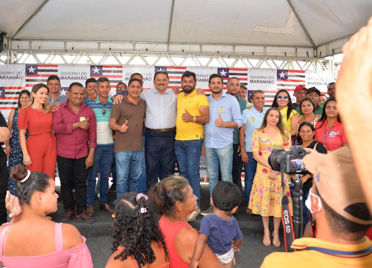 Junior Garimpeiro recepciona equipe do Governo do Maranhão com uma multidão