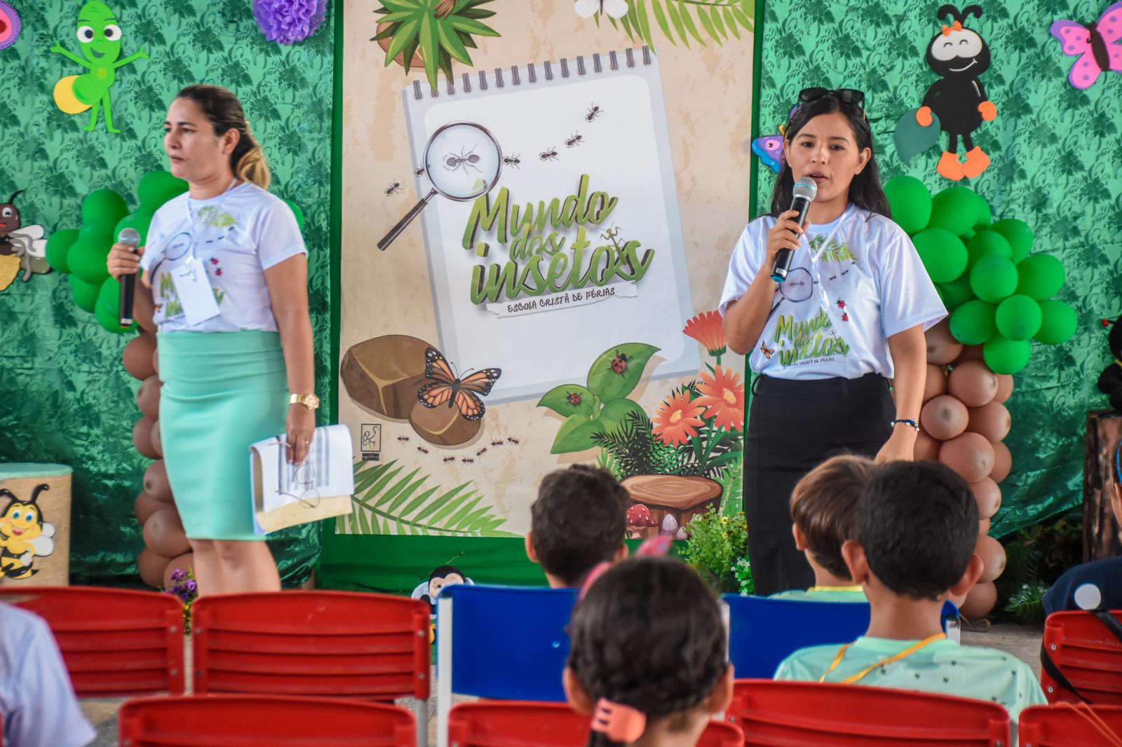 A Escola Cristã de Férias leva orientação e a palavra de Deus as crianças de Maracaçumé