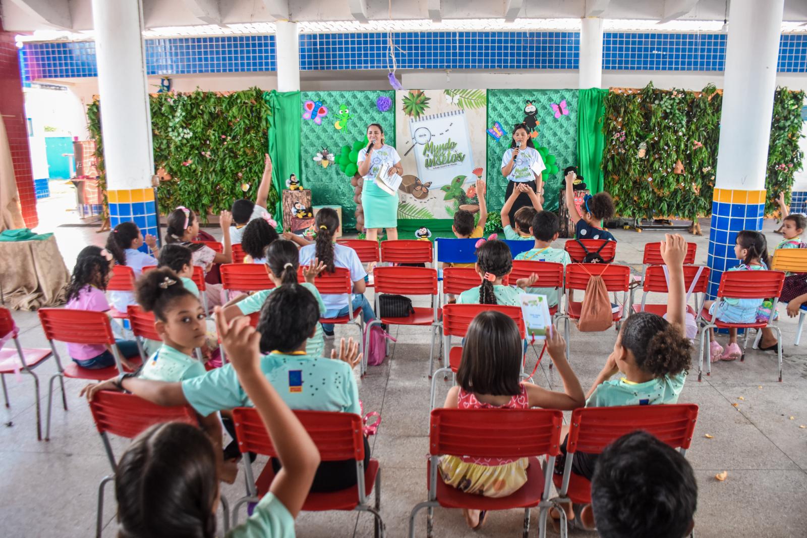 A Escola Cristã de Férias leva orientação e a palavra de Deus as crianças de Maracaçumé