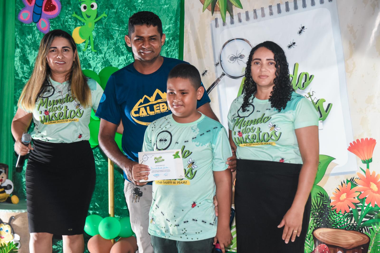 A Escola Cristã de Férias leva orientação e a palavra de Deus as crianças de Maracaçumé