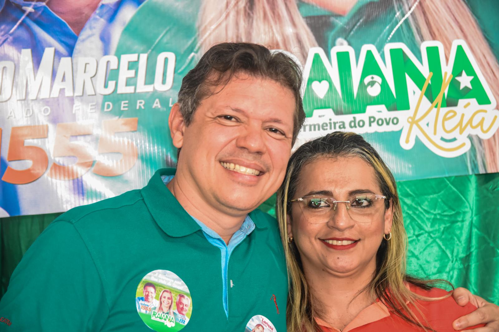 Raiana recebe João Marcelo e inicia campanha rumo à reeleição do seu deputado federal