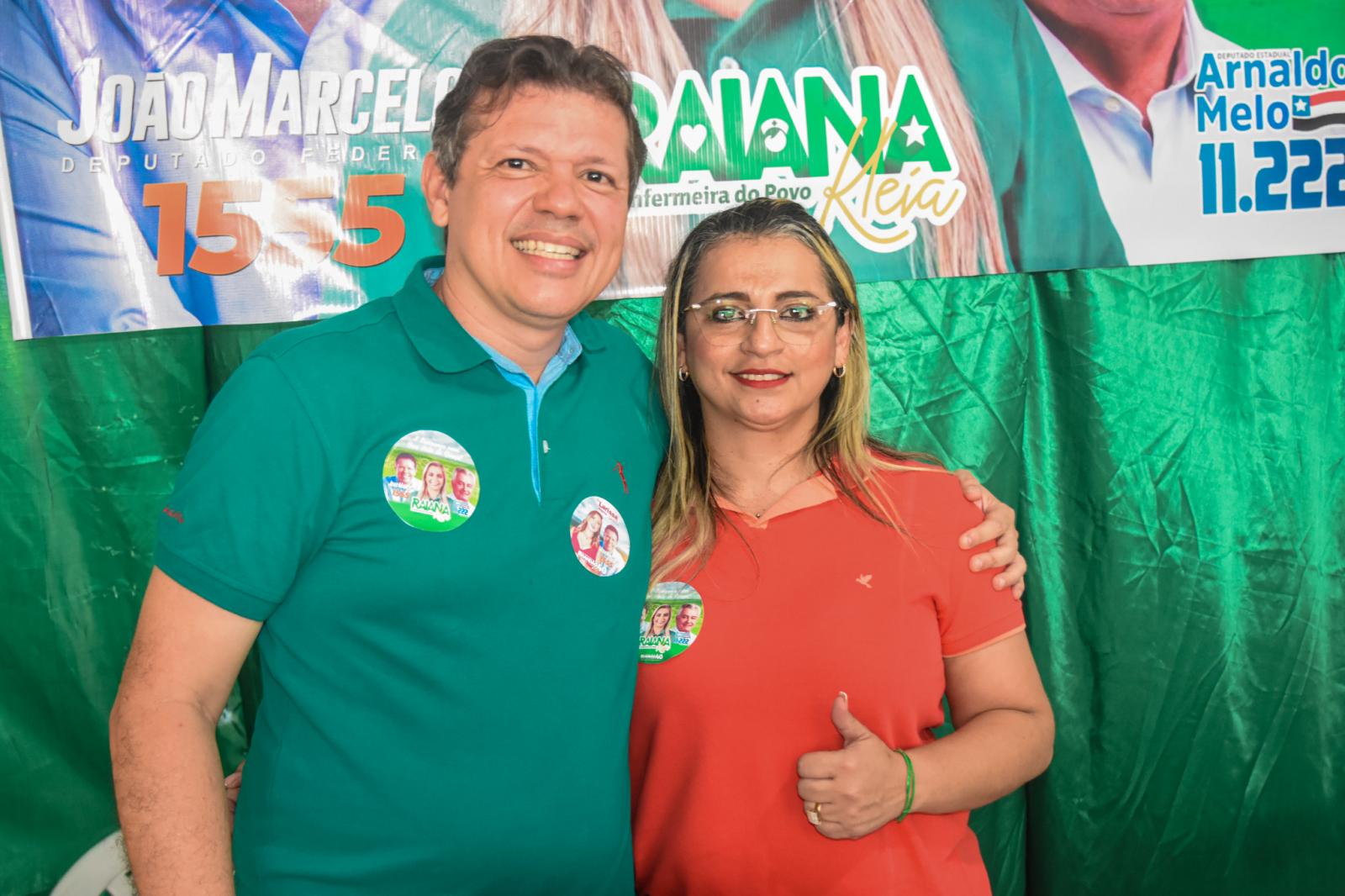 Raiana recebe João Marcelo e inicia campanha rumo à reeleição do seu deputado federal