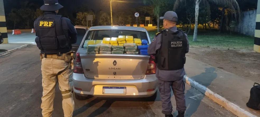 Polícia Rodoviária apreende mais de 60 kg de cocaína escondidos em carro na BR-135 no MA